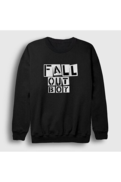 Presmono Unisex Black Boxes Fall Out Boy Sweatshirt 62097Tt