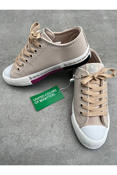 Benetton Bn-30731 Kadın Spor Ayakkabı Bej / 37
