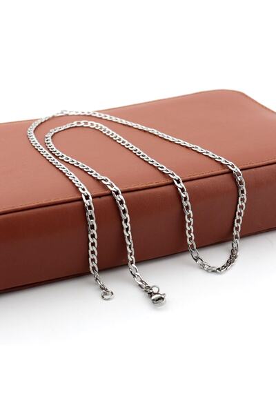 PİGADO قلادة للجنسين مع سلسلة سناب ستانلس ستيل 65 سم