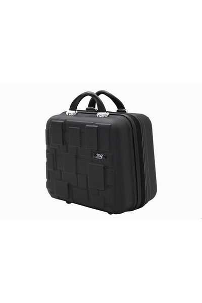 MY SARACİYE My Luggage 50136 - Black Bakelite Travel Makeup Bag