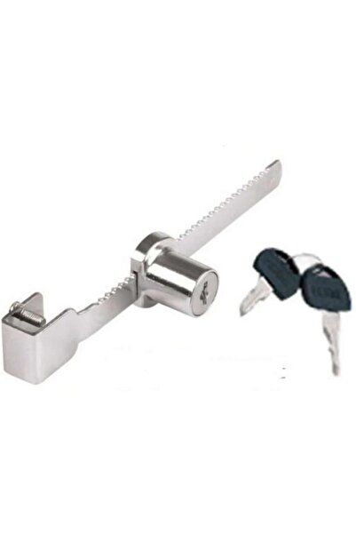 abnturk Paslanmaz Çelik Sürgülü Vitrin Cam Kilidi 140mm