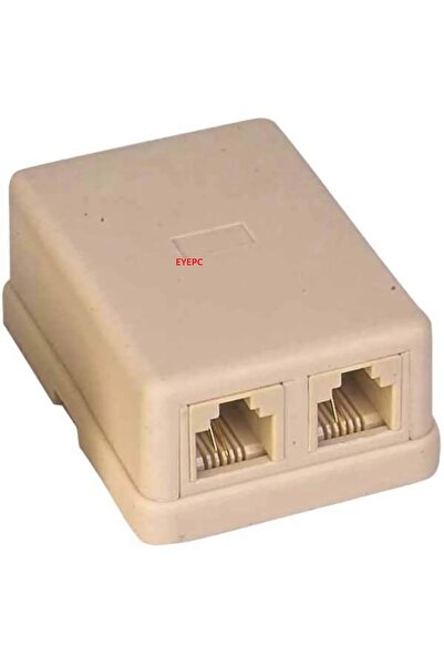 EYE PC Telephone Box Double Rj 11 Cable Line Cable
