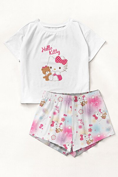 PEMBİŞ HOMEWEAR Zezex Hello Kitty Süpersoft Şort Takımı