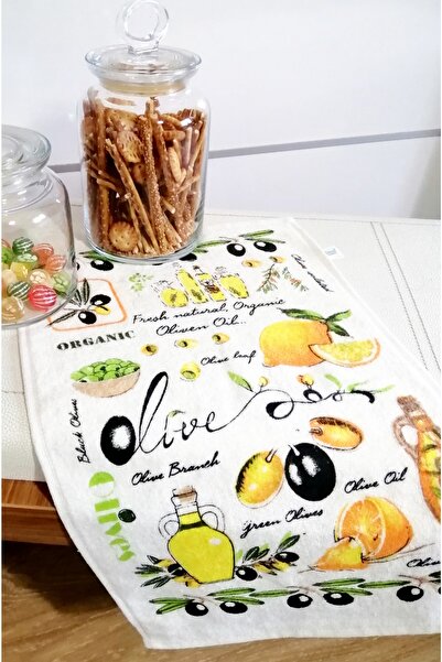 Neweste Mutfak Havlusu Kurulama Bezi Kitchen Pamuklu Baskılı El Havlusu Desen...