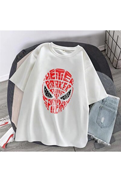 Touz Eysa Spider-man Head Принт Біла унісекс Oversize футболка