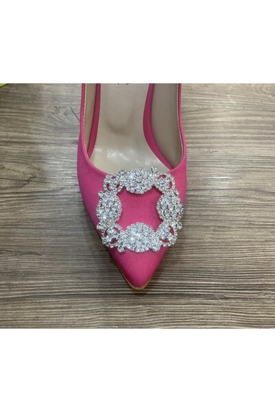 TURGAÇ Kristal Taşlı Yonca Şeklinde Ayakkabı Tokası