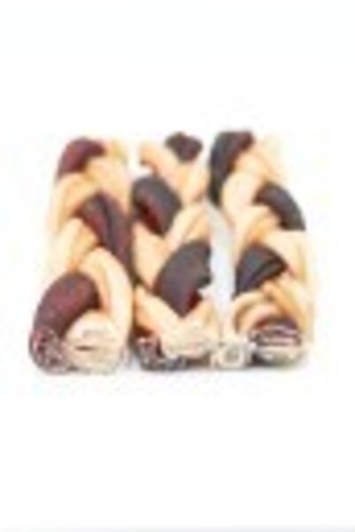 Eva & Wall-e Örgülü Doğal Kolajen Çubuklar Kırmızı & Beyaz Özel Seri Köpek Ödül Kemiği Avantajlı 3' Lü Set