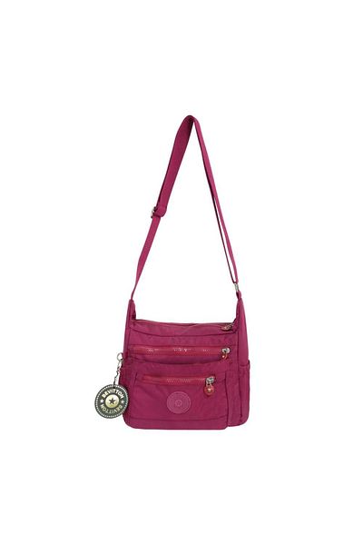 Bevitton Geantă de damă Claret Red Messenger Geanta de umăr Parașuta Fabric 3100