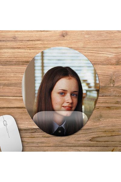 Pixxa لوحة ماوس Gilmore Girls مع مسند للمعصم - 2 بيضاوي