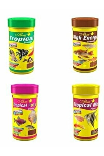 Ahm Tüm Balıklar Için Özel Yem Seti 100 Ml X 4 Adet