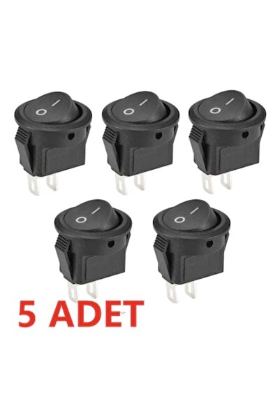 CupGel Aç Kapa 1-0 On Off Çıt Çıt Düğme 12v 5 Adet Anahtar Düğme