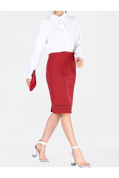 ZARAZA Tulle Pencil Skirt