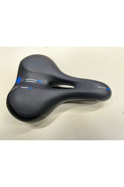 Rectus Bicycle Saddle Wide City Air Duct Shinne Zone Blue