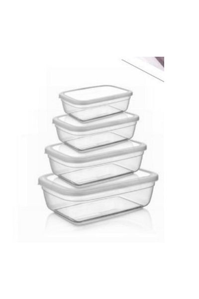 ASUDE Maya Rectangular 4-Piece Storage Container