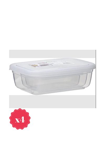 ASUDE Maya Rectangular 4-Piece Storage Container