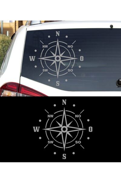 Melek Pazarı ملصق بوصلة للطرق الوعرة مقاس 20 × 20 سم