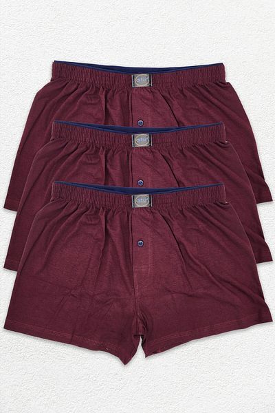 ali altun iç giyim Men's Towel Waist Combed Cotton Boxers - 3 Pieces