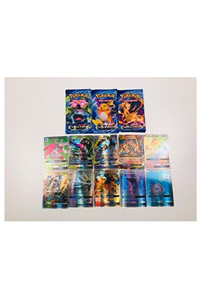 Abetto Market Pokemon Card 3 Pack Evolutions and 10 Pieces g Xpokemon Card