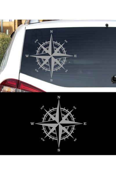 Melek Pazarı ملصق سيارة بوصلة 20 × 20 سم