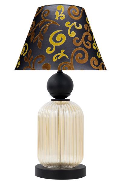MINIMAL ETICARET VE BILGI TEKNOLOJILERI Lotus Gold Contrast Glass Cone Lampshade