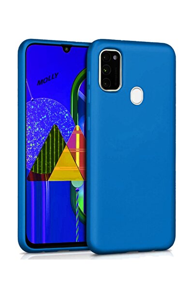 Molly Galaxy M21 Uyumlu Mavi Mat Silikon Kılıf