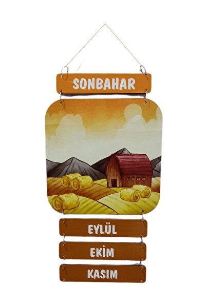 Enmode Ahşap Mevsimler Panosu