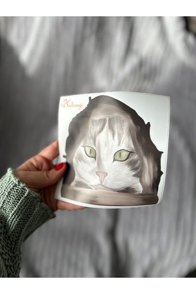 Kedirengi Children's Room Wall Sticker - Cat Sticker