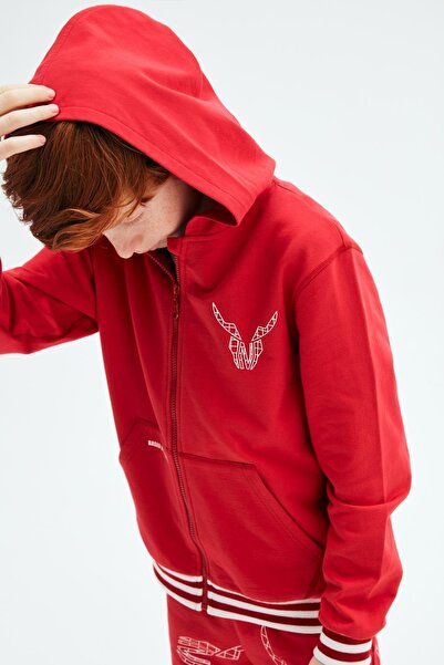 Nebbati Boy's Red Tracksuit Top 23pssnb3401