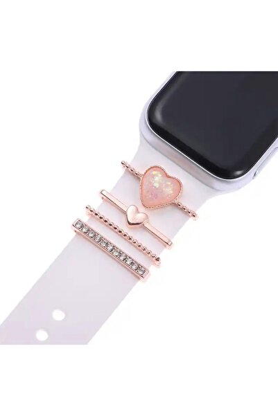 Mi7a Apple Watch Uyumlu Saat Kordon Aksesuarı Charm Set Tüm Seri Kordonlara U...