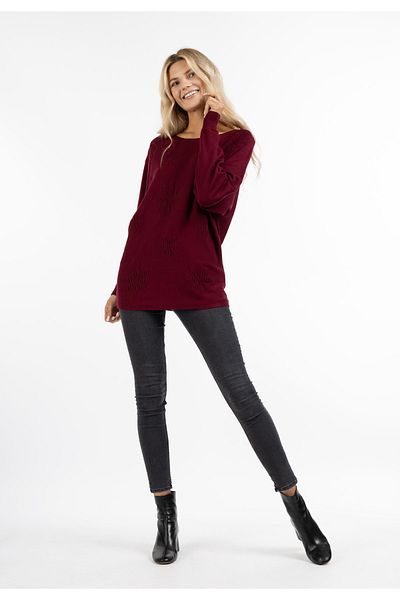 USHA Pullover - Rot - Regular Fit