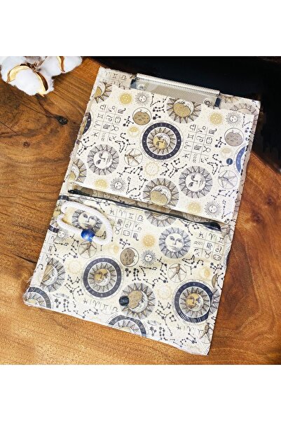 gifttime Tarot Ay Ve Güneş Tasarımlı Sekreterlik Defter Ve Kalemlik Kırtasiye...