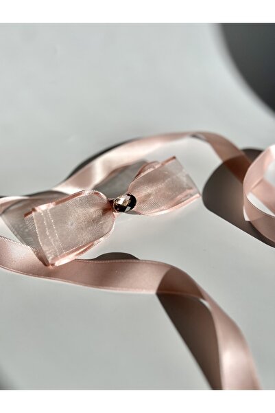 HİFFA Agrafă de păr automată de culoare pudră cu detalii de piatră de epocă