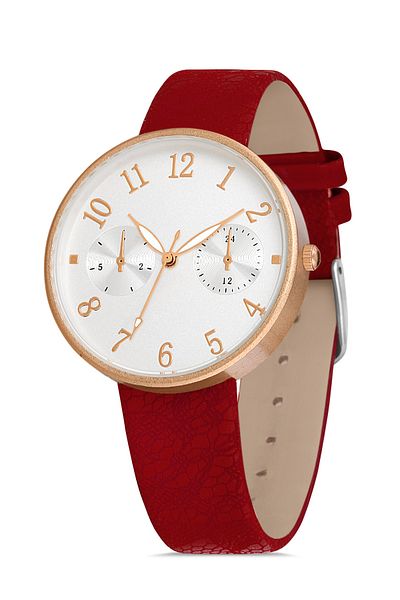 Twelve Leather Strap Women's Wristwatch