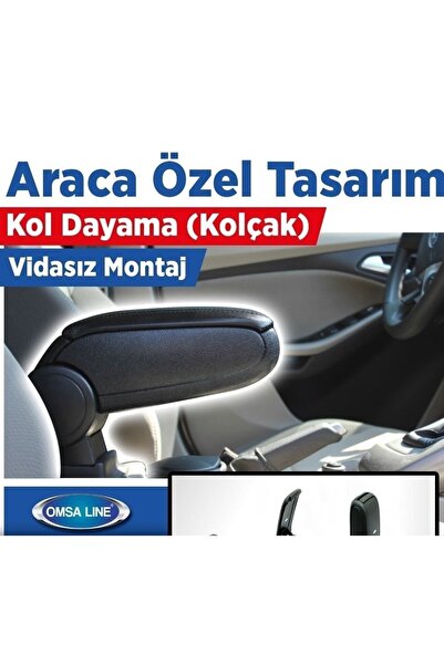 OmsaLine Fiat 500l Siyah Kol Dayama - Kolçak 2013-2017