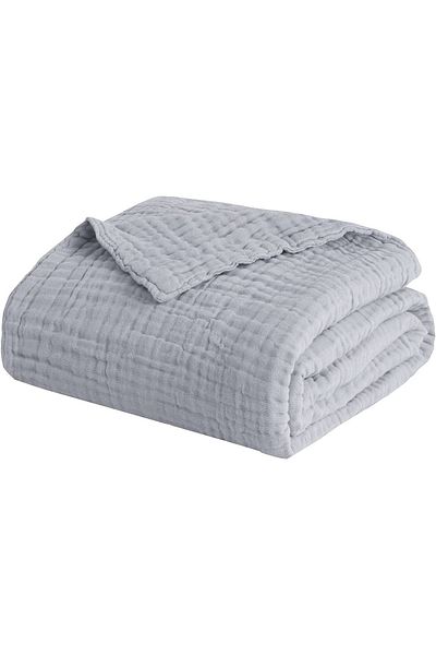 EVYA Απαλό Γκρι Cool 4 Kataneli 170x220 cm Μοντέρνο Κρεβατοκάμαρο Οργανικό Βαμβάκι 100%