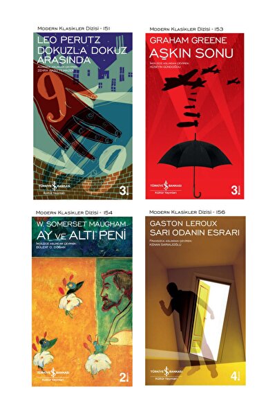 TÜRKİYE İŞ BANKASI KÜLTÜR YAYINLARI Dokuzla Dokuz Arasında + Aşkın Sonu + Ay ...