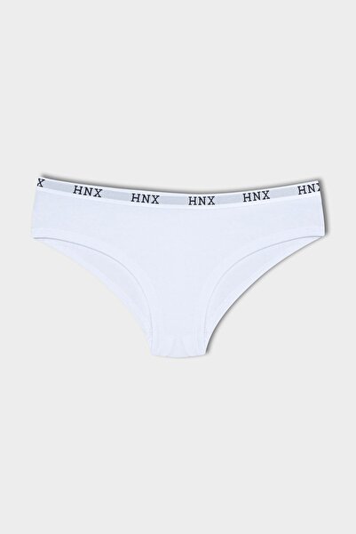 HNX 5'li Pamuklu Beli Lastikli Hipster Kadın Külot