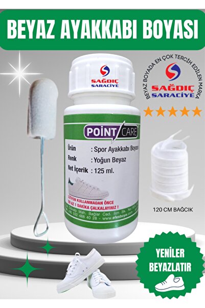 A POINT Point Care Ekstra Yoğun Beyaz Spor Ayakkabı Boyası