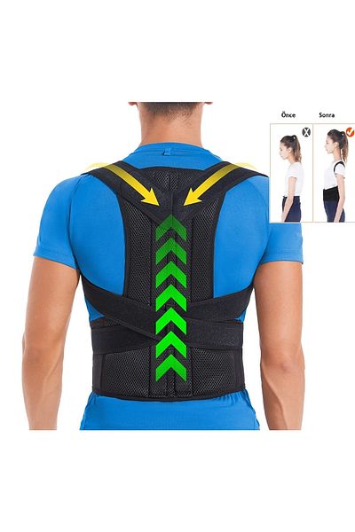 Ankaflex Upright Posture Corset - Women's and Men's Sports, Waist and Shoulder Support, Anti-Humpback