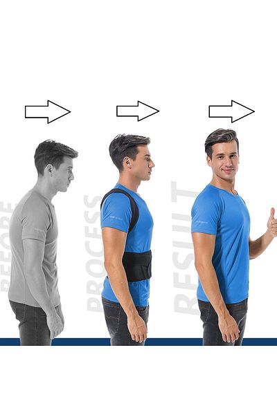 Ankaflex Upright Posture Corset - Women's and Men's Sports, Waist and Shoulder Support, Anti-Humpback