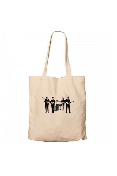 Z zepplin The Beatles Vintage Cream Canvas Tote Τσάντα