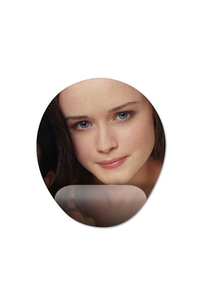 Pixxa لوحة ماوس Gilmore Girls مع مسند للمعصم - موديل 1 بيضاوي