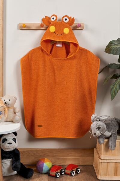 ELY PARKER Baby Towel Poncho Kids Swaddle Towel Bath Kids (3-8 Years) 60x120 ...