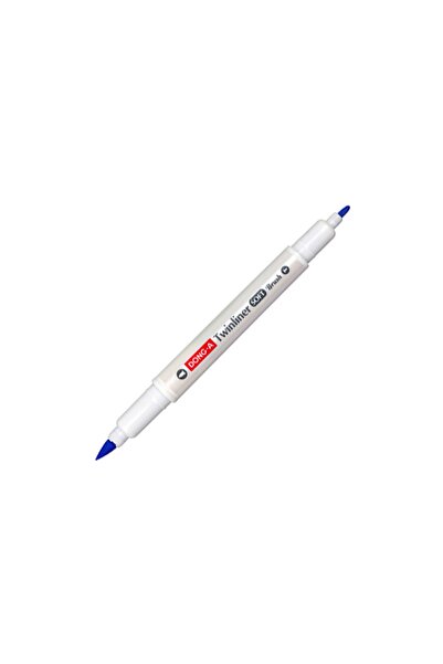 Dong-A Twinliner Soft Brush Fırça Uçlu Işaretleme Kalemi Blue No:38