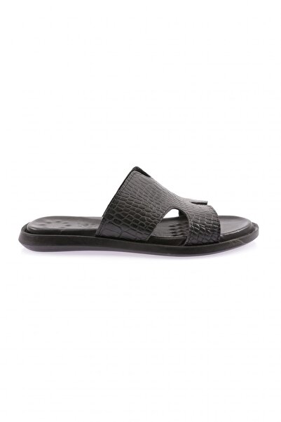 DGN Men's Roller Printed Slippers Black 412103244