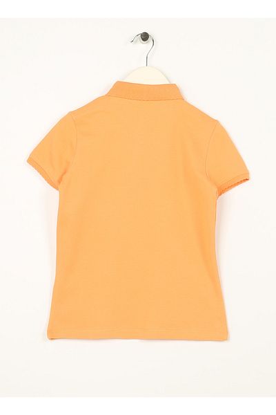 U.S. Polo Assn. Tricou pentru fete portocaliu simplu Tp01-ıy023