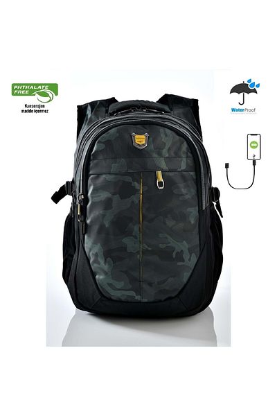 Konfores 1553-2235 Unisex Σχολική τσάντα πλάτης ανατομικής νυχτερίδας