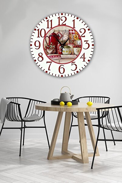 Bilge Lazer Bilge Retro Tasarımlı Duvar Saati 35 X 35 Cm