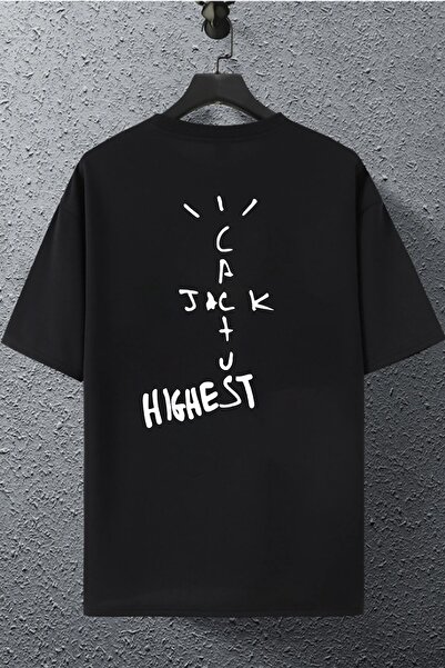 macklin Unisex Femei bărbați Cactus Jack High Printed Tricou oversize