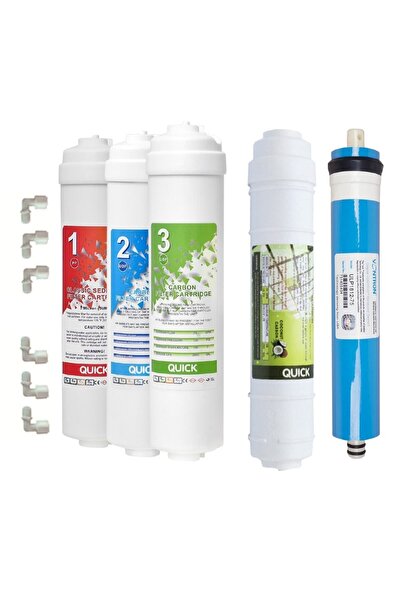 AquaTurkuaz Su Arıtma Cihazı Filtresi 5'li Tam Takım